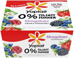 Yoplait Double 00% Skogsbær 4x125g