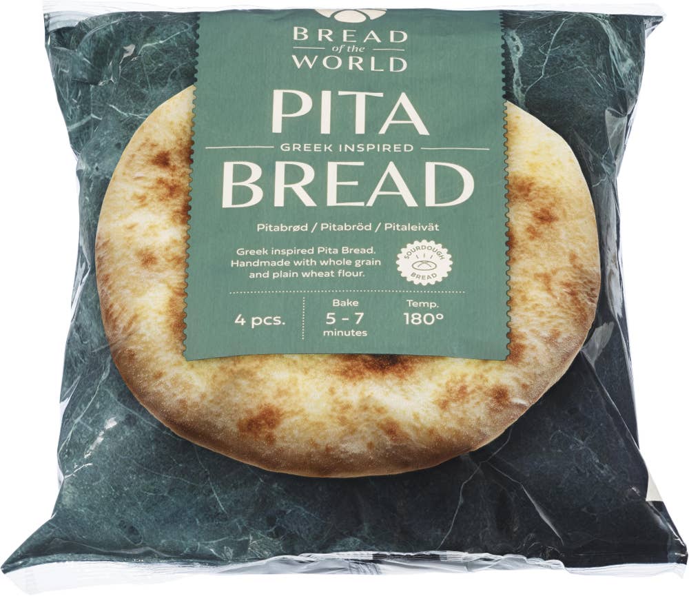 Bread of the World Pitabrød 4 stk