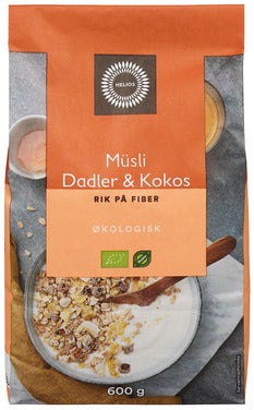 Helios Müsli Dadler & Kokos Økologisk
