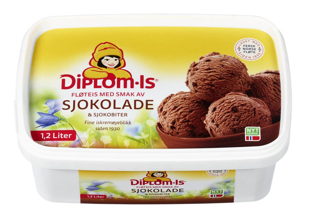 Diplom-is Fløteis med Sjokolade