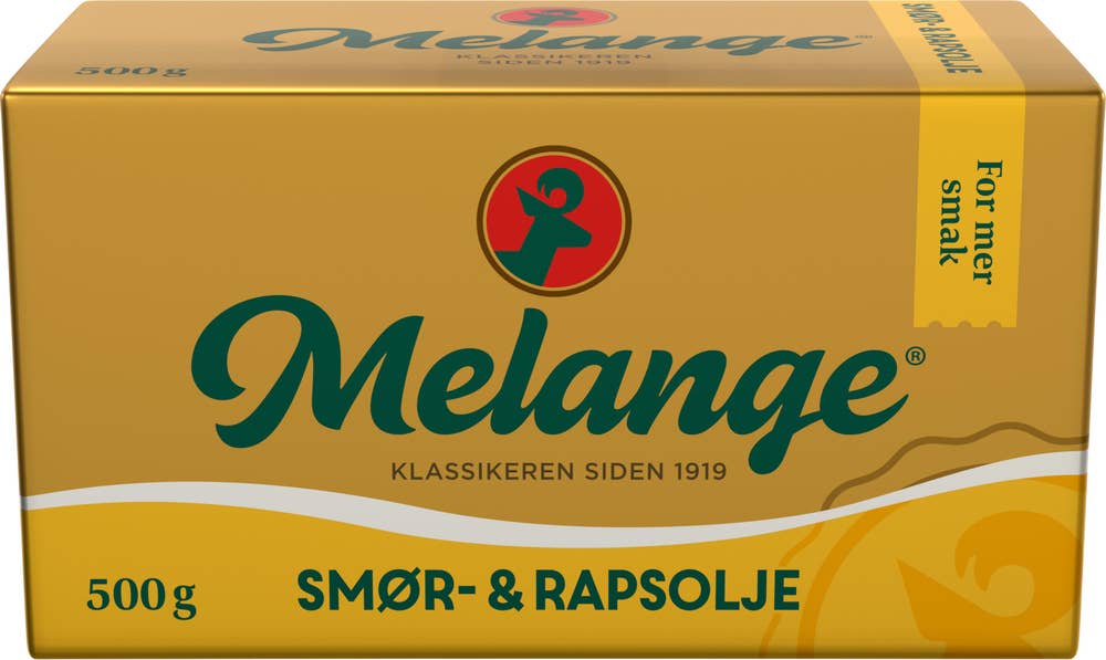 Melange med smør og rapsolje