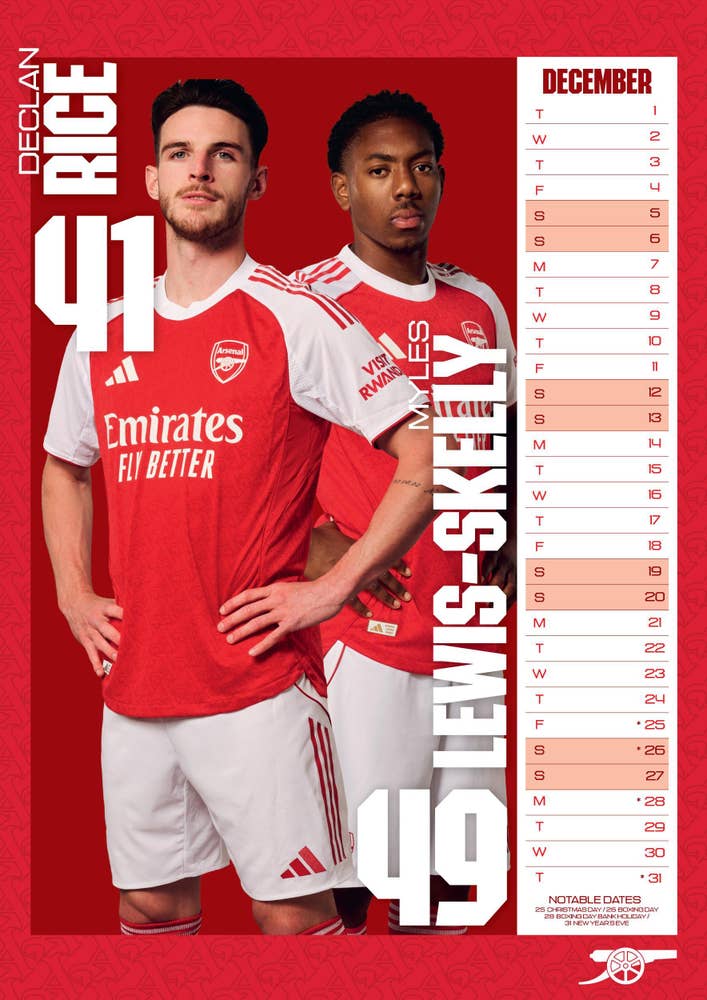 Magic Store Arsenal FC - kalender 2026 A3