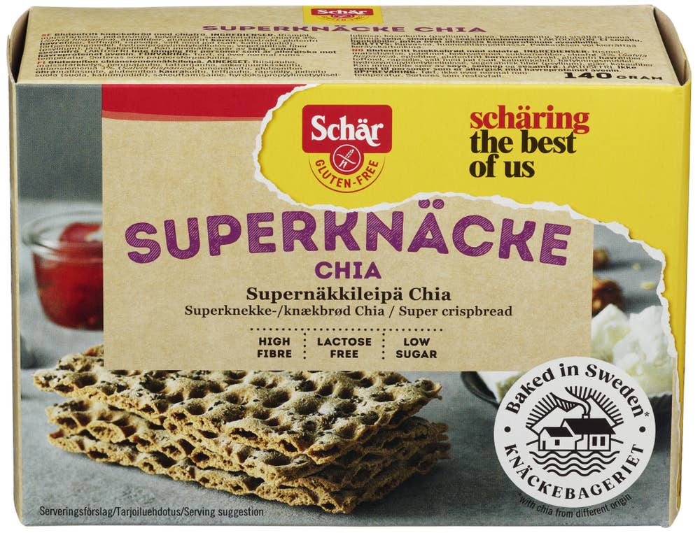 Schär Glutenfri Superknäcke chia