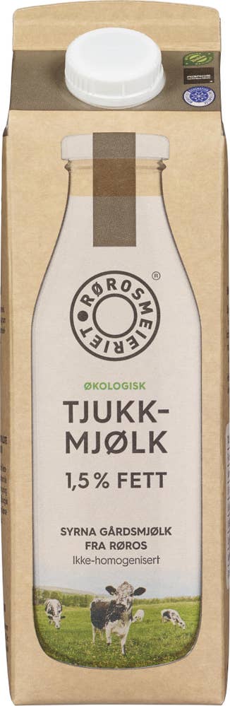Rørosmeieriet Økologisk Tjukkmjølk 1,5% fett
