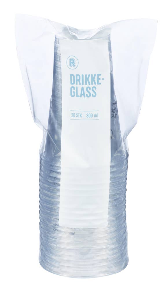 REMA 1000 Drikkeglass plast 300 ml