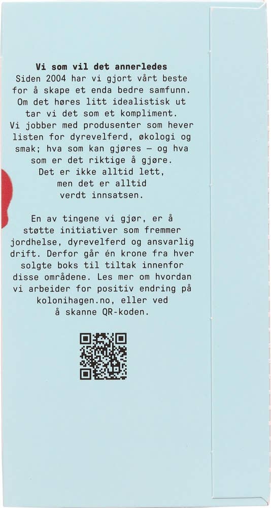 Kolonihagen Økologisk nype- og hibiskuste 20 poser