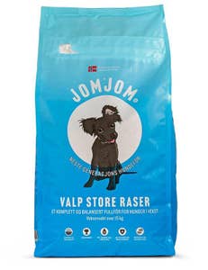 Jomjom Valp store raser over 15kg