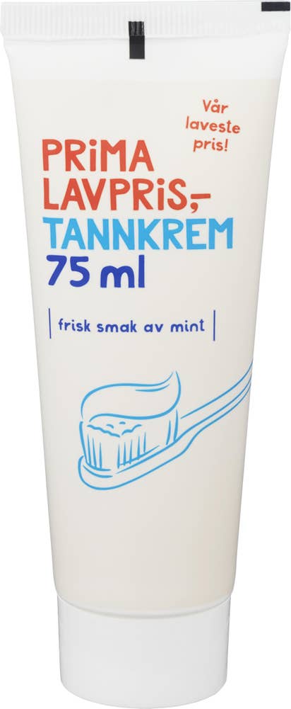 Prima Lavpris Tannkrem med mintsmak