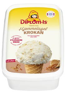 Diplom-is Fløteis krokan