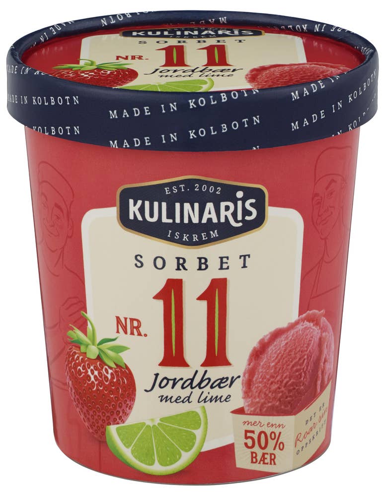 Kulinaris Nr. 11 jordbærsorbet