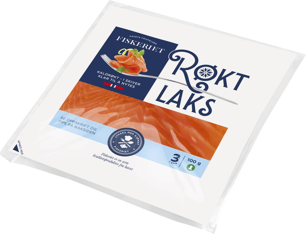 Fiskeriet Røkt laks Skivet