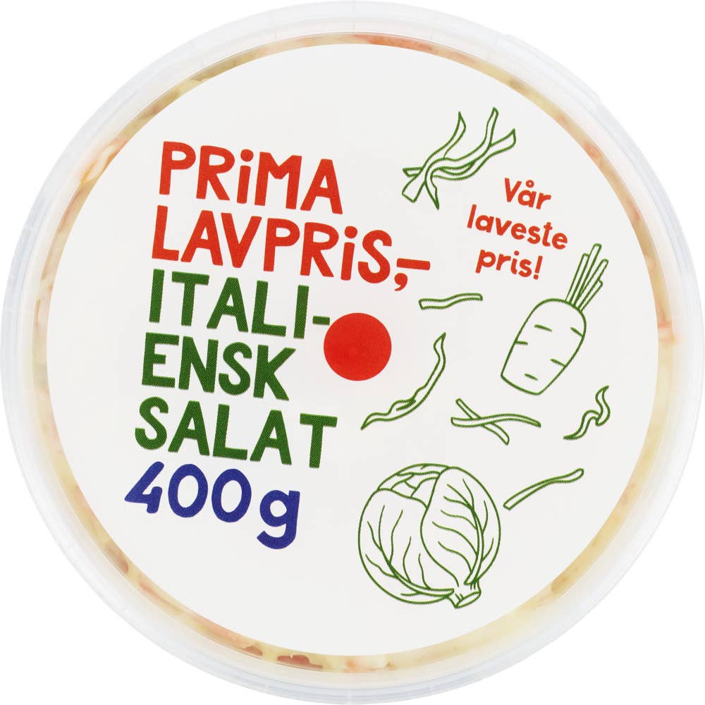 Prima Lavpris Italiensk salat