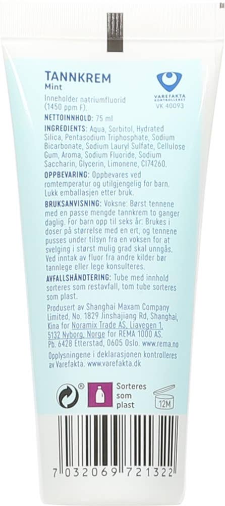R Tannkrem Mint