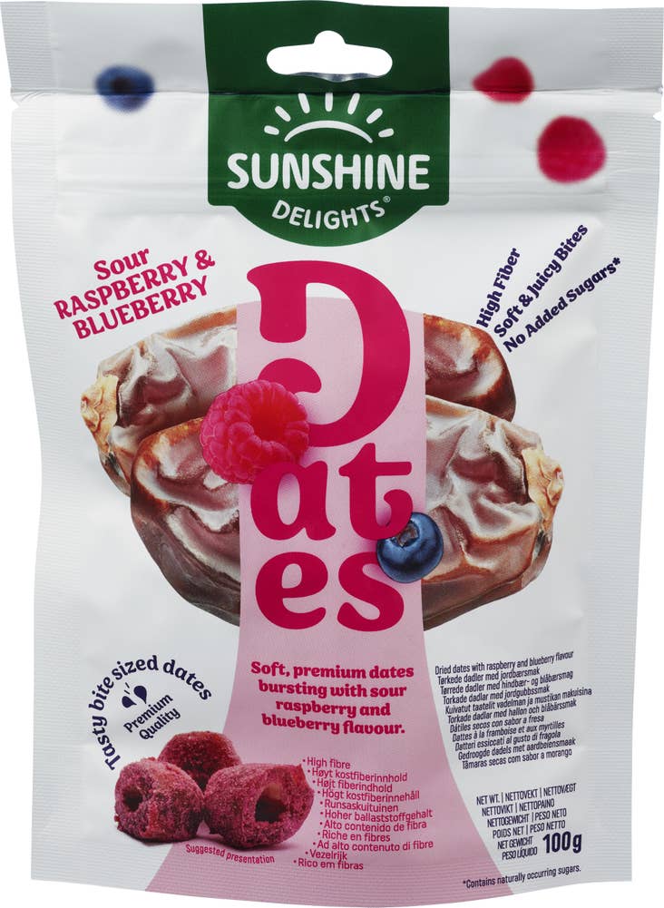 Sunshine Delights Raspberry & Blueberry Dates Sunshine Delights