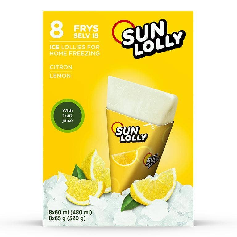 Sun Lolly sitron 8 stk.