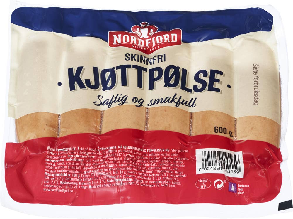 Røkt Kjøttpølse Skinnfri