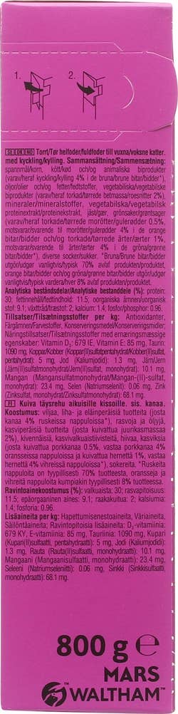 WHISKAS Tørrfôr til katter +1 år Med kylling