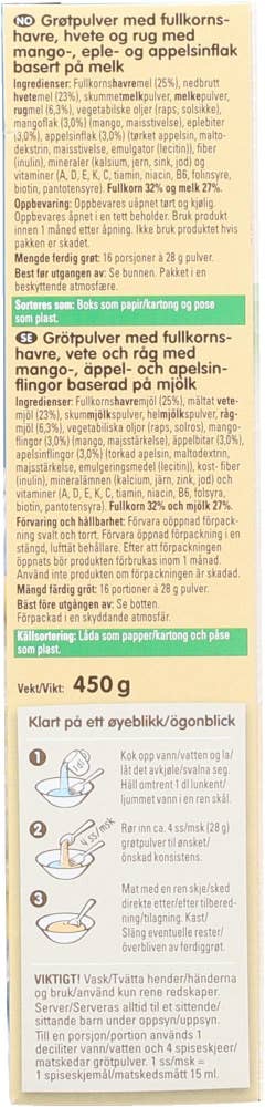 Nestlé Min Fullkornsgrøt eksotiske frukter fra 1-3 år
