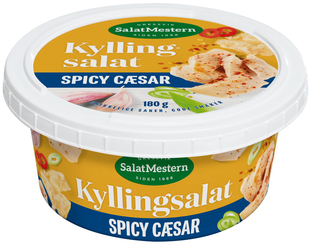 Salatmestern Kyllingsalat Spicy Cæsar