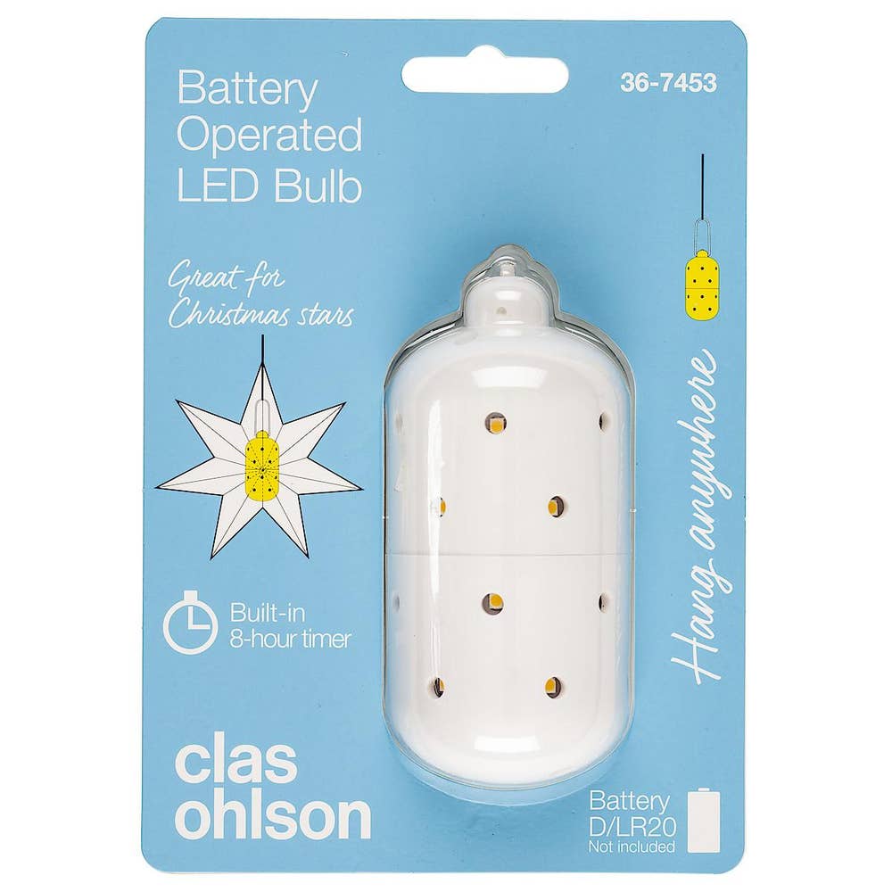 Clas Ohlson Ledpære uten ledning