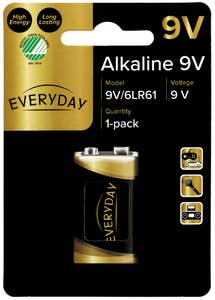 Everyday Batteri 9V/6LR61 Alkalisk