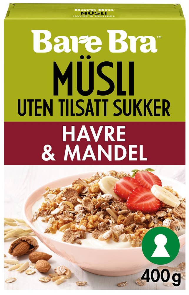 Bare Bra Müsli Havre og Mandel