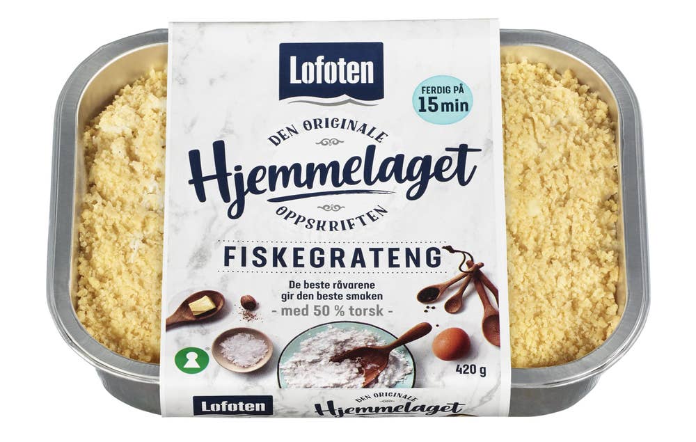 Lofoten Hjemmelaget fiskegrateng