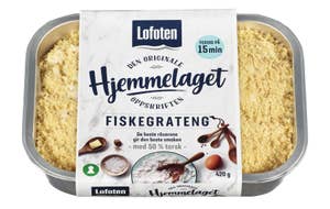 Lofoten Hjemmelaget fiskegrateng