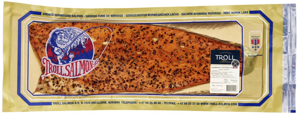 Troll Varmrøkt pepperlaks Hel side