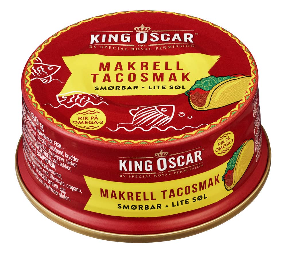 King Oscar Smørbar makrell Tacosmak