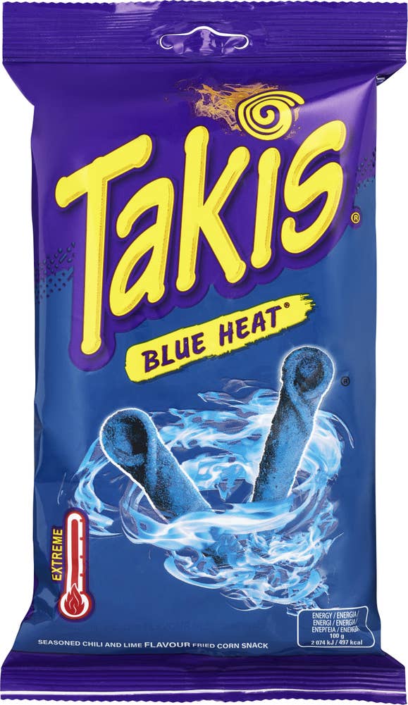 Takis Blue heat