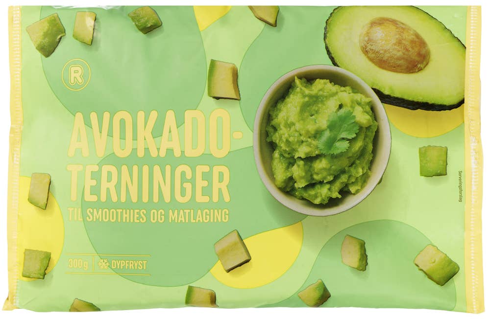 R Avokadoterninger Ferskfryste