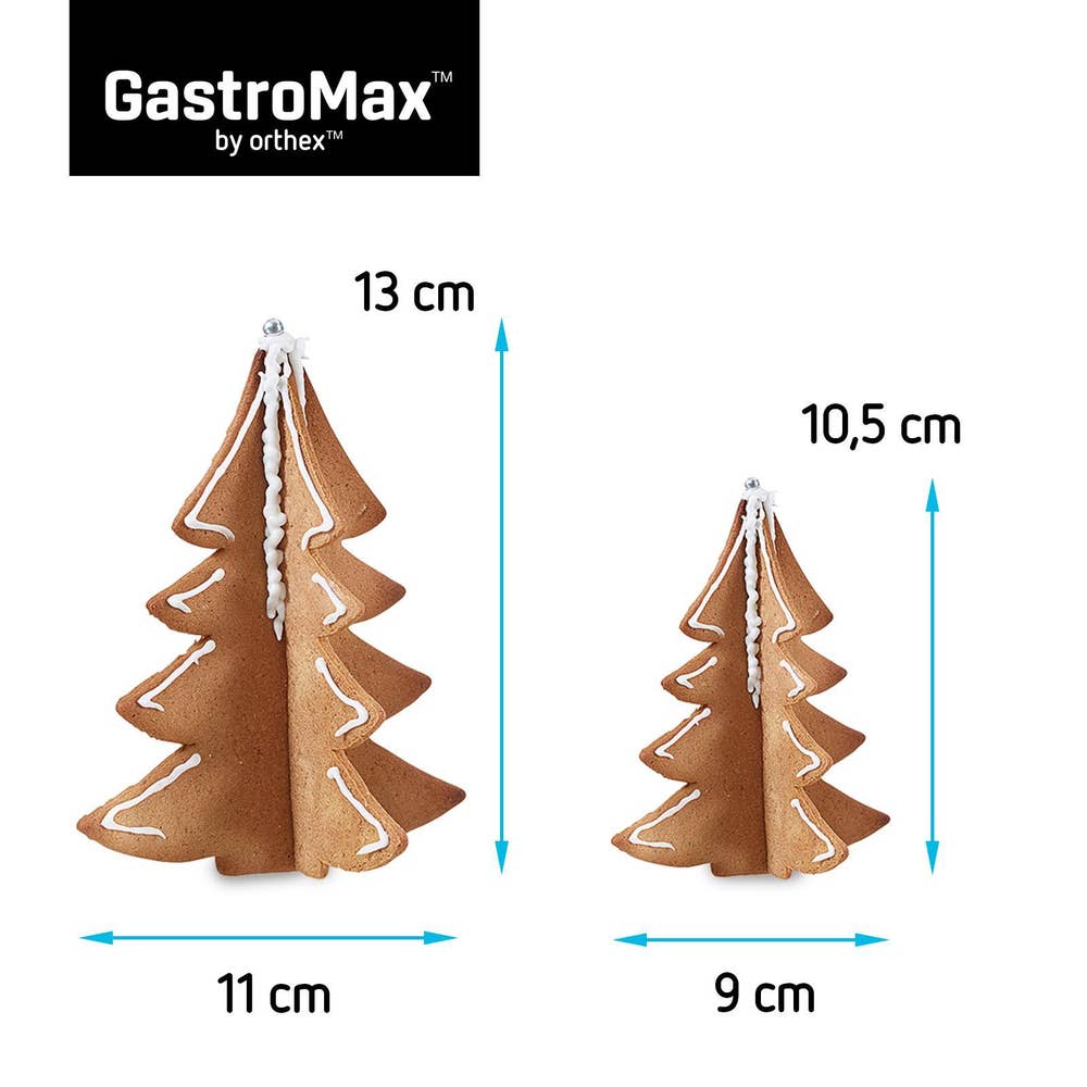 GastroMax Utskjærer til grantre til pepperkakebaking To størrelser