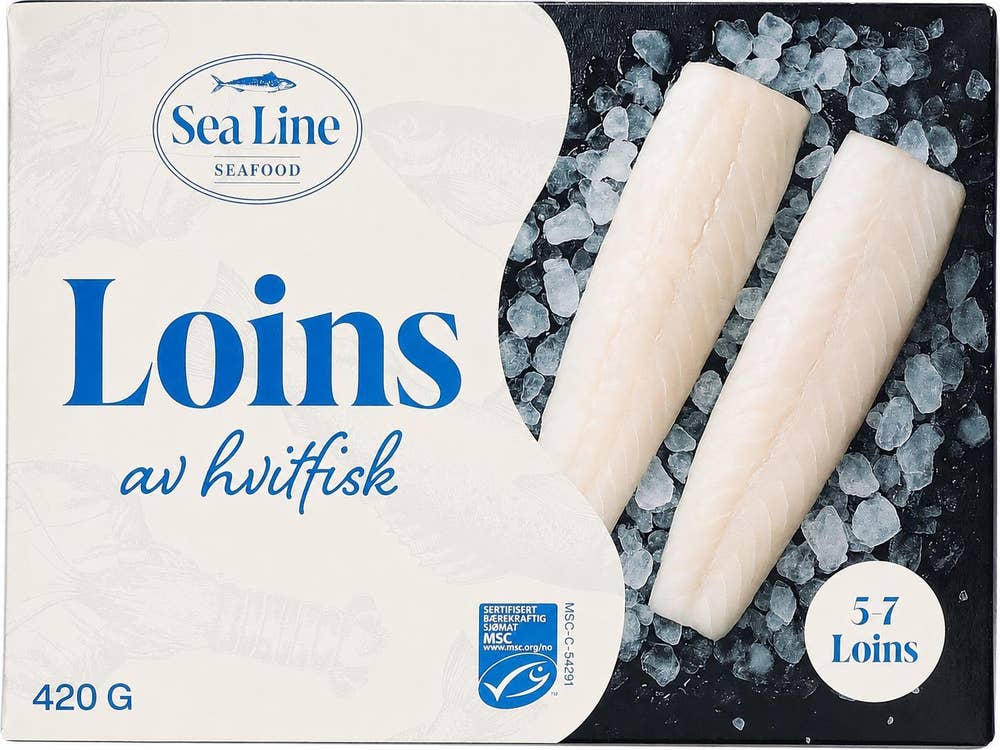 Sea Line Loins av hvit fisk 5-7 loins