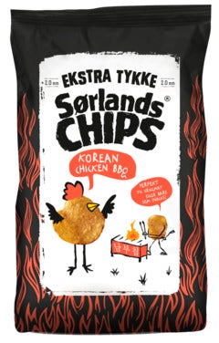 Sørlandschips Ekstra Tykke Korean BBQ