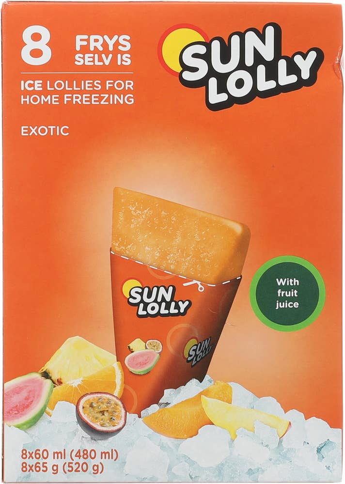 Sun Lolly eksotisk 8 stk.