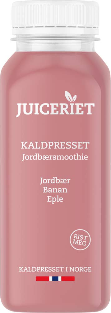 Juiceriet Kaldpresset Jordbærsmoothie Jordbær, banan, eple & rødbete