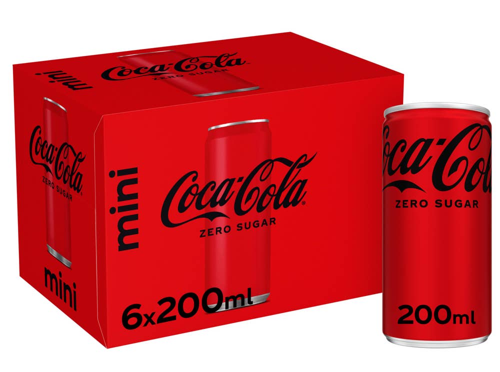 Coca-Cola Zero Sugar 6 x 200 ml