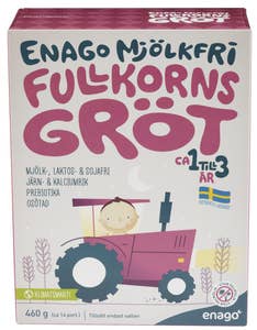 Enago Melkefri fullkornsgrøt Fra 12 mnd