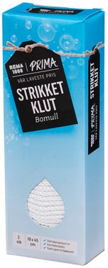 Prima Lavpris Strikkeklut Bomull 2stk