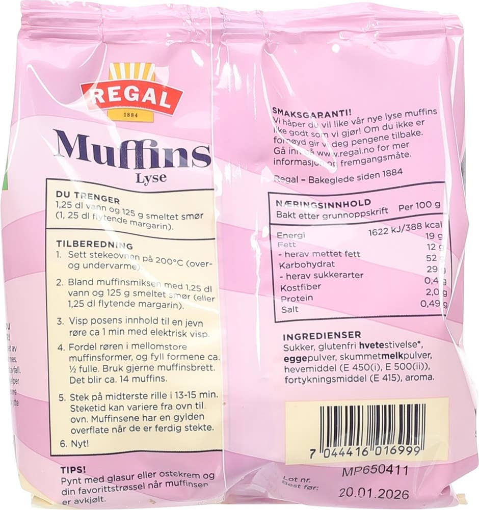 REGAL Lyse muffins