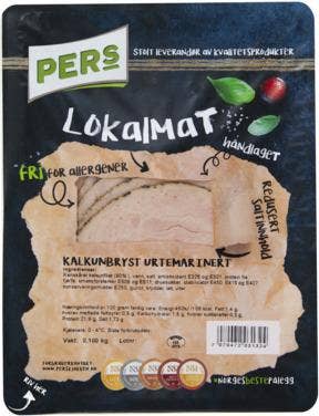 Urtemarinert Kalkunbryst