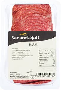 Sørlandskjøtt Oppskåret salami