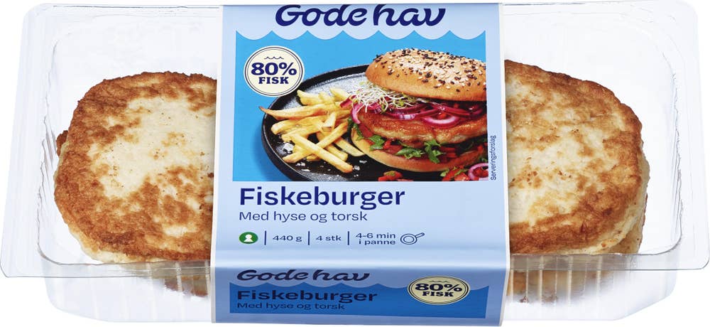 Gode Hav Fiskeburger Hyse og torsk