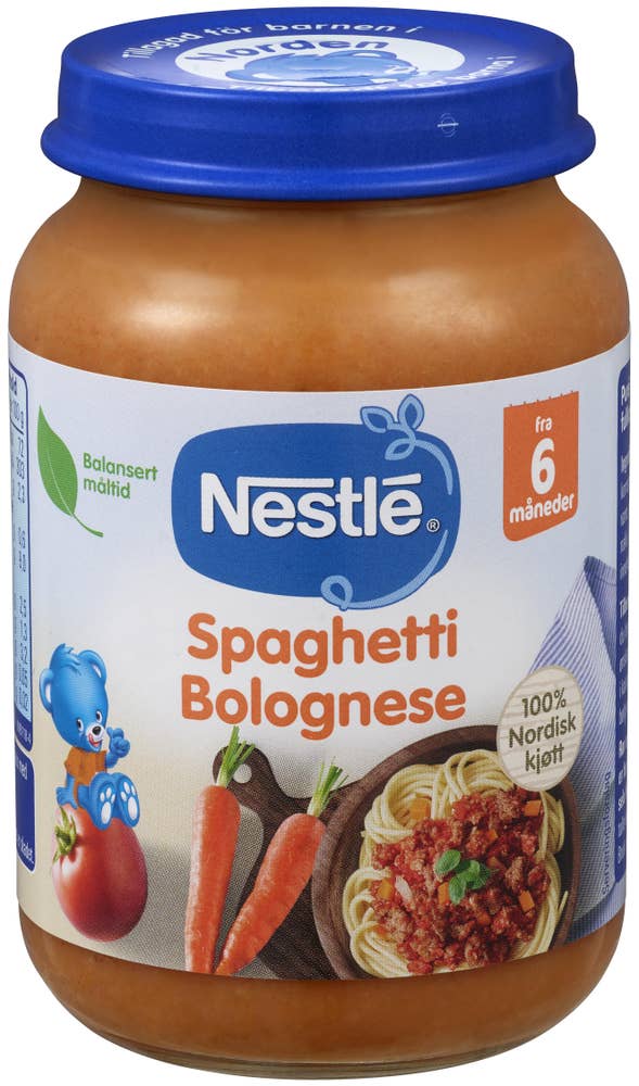 Spagetti Bolognese Fra 6 mnd, Økologisk