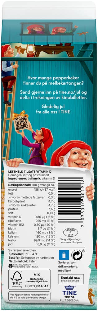 Tine Lettmelk 0,5%