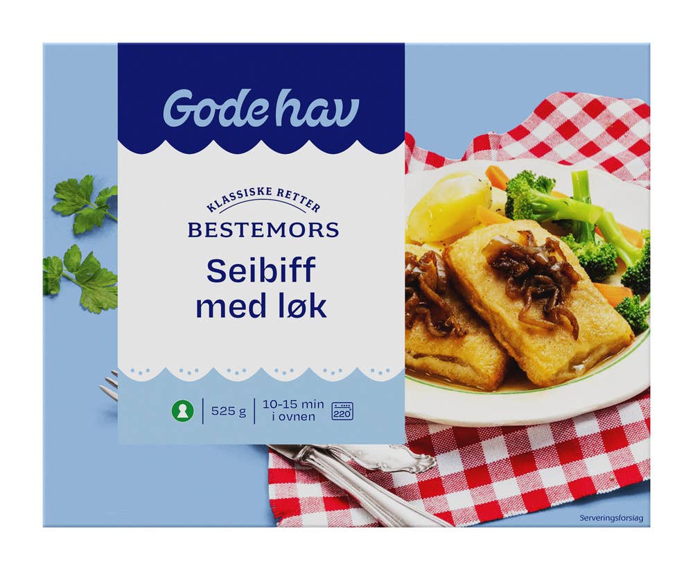 Gode Hav Bestemors seibiff med løk