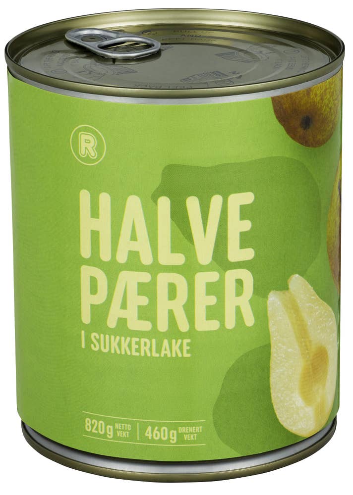 R Halve pærer i sukkerlake