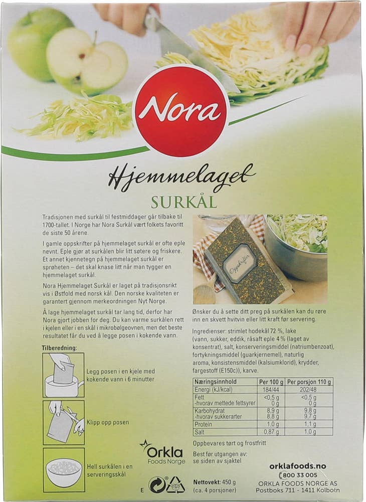 Nora Hjemmelagede Surkål