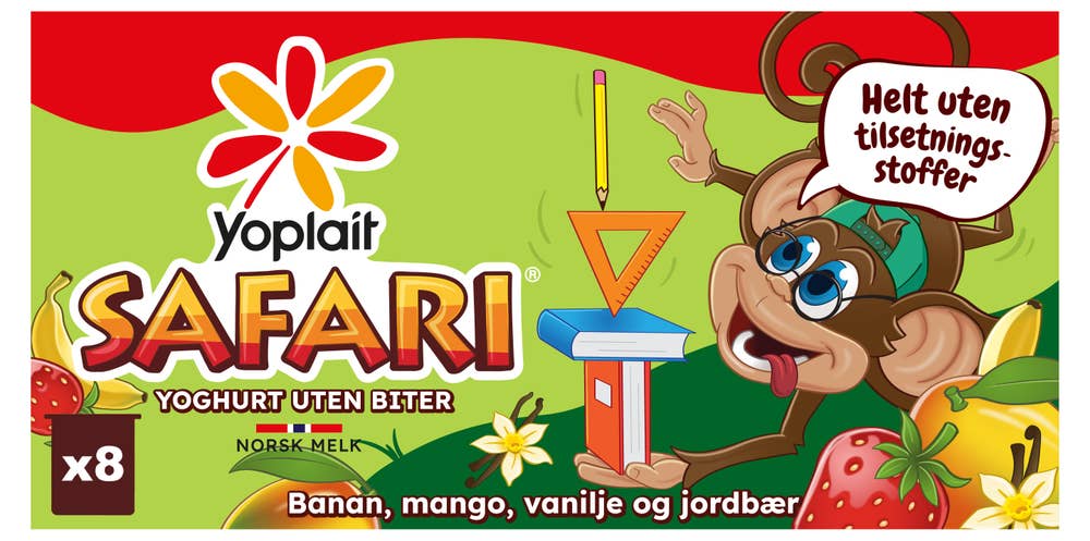 Yoplait Safari apeyoghurt 8x125g
